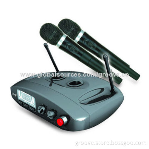 UHF Wireless Microphone System, Using 200 Pieces Microphone at Same Time with Recharge Battery